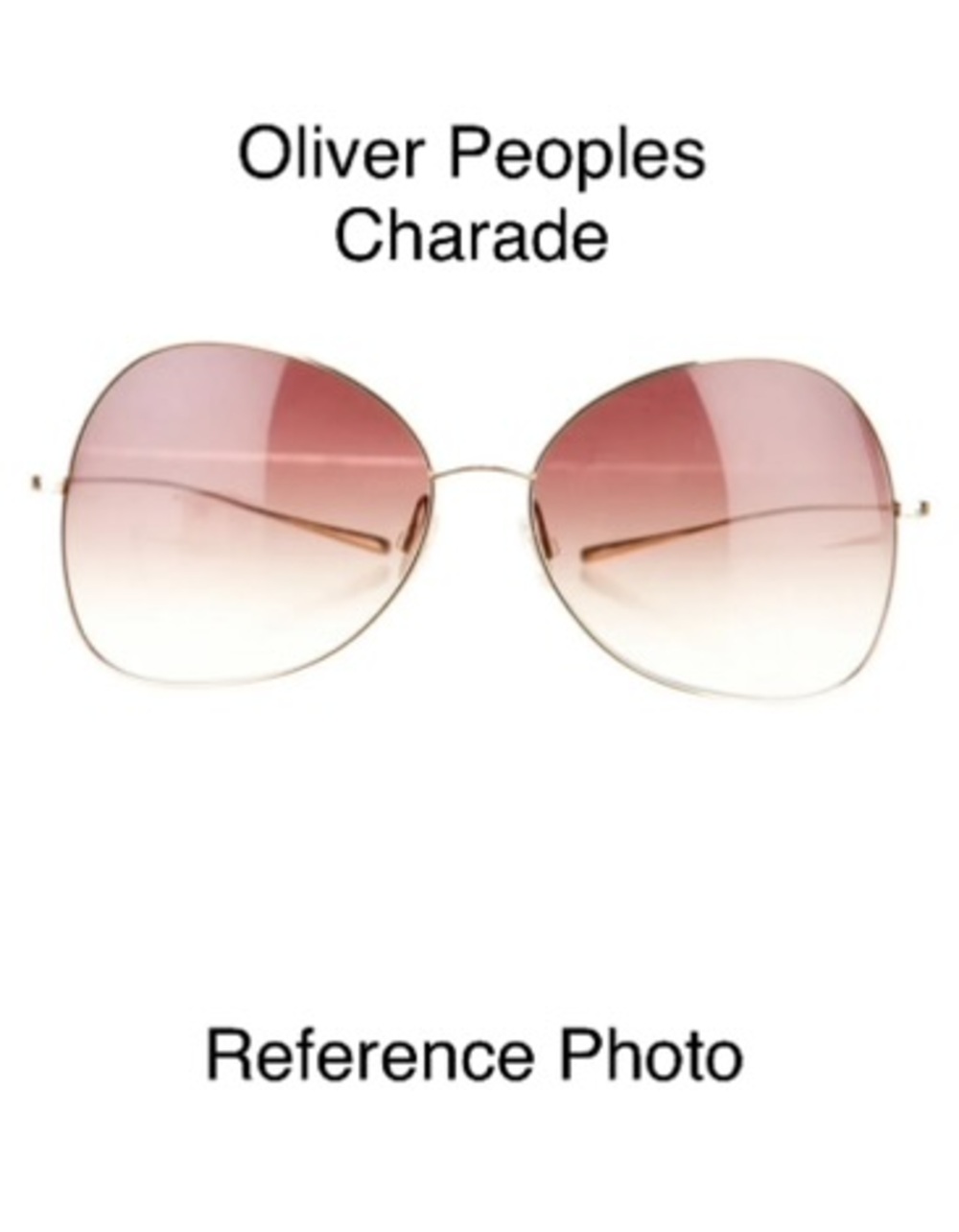 Oliver Peoples Charade Sunglasses Replacement Lenses Brown Burgundy Gradient